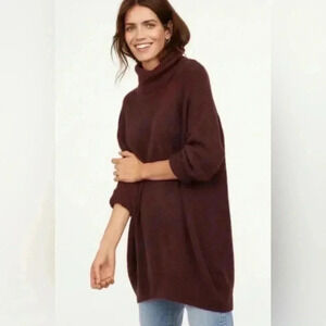 H&M  Burgundy Cowl Neck Sweater